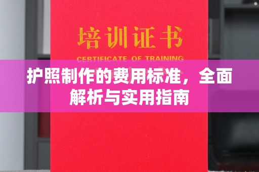 巢湖护照制作的费用标准，全面解析与实用指南