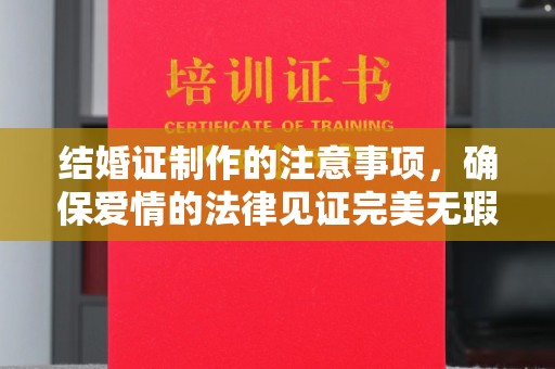 京山结婚证制作的注意事项，确保爱情的法律见证完美无瑕